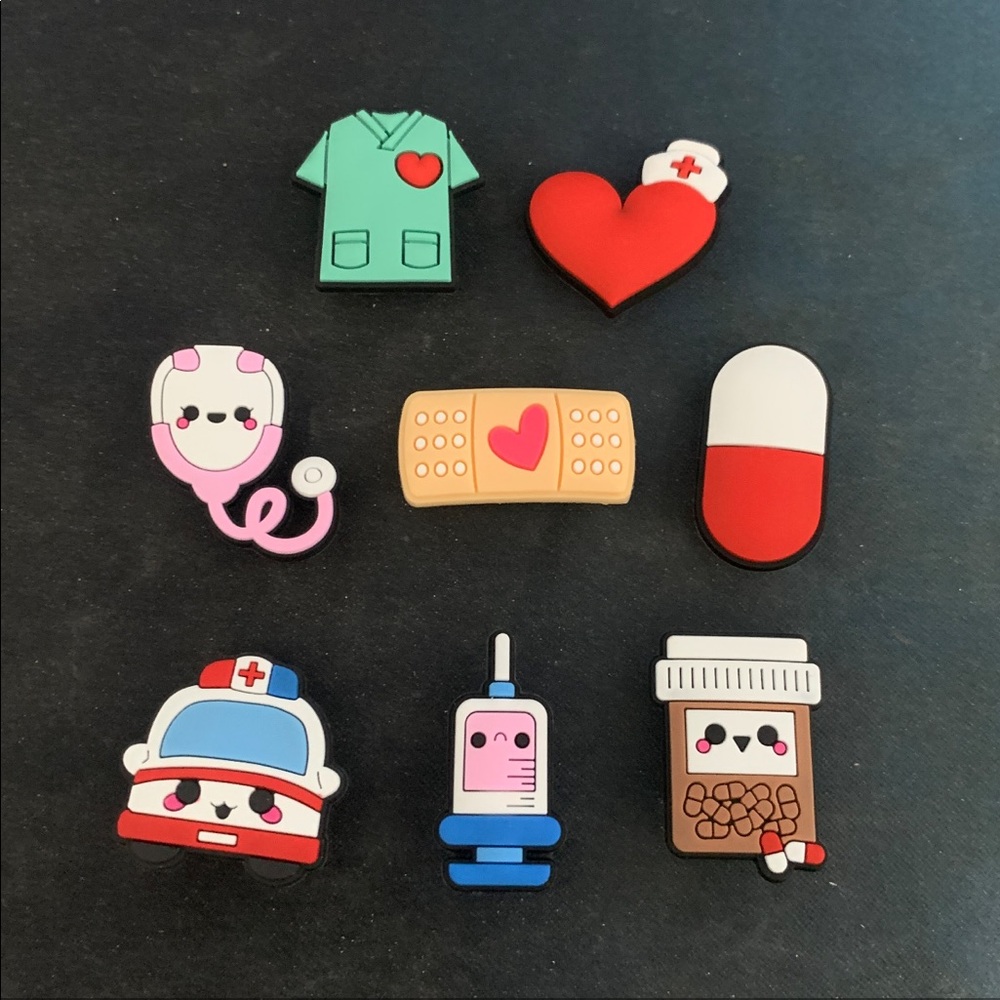 8 Doctor Nurse Croc Charms